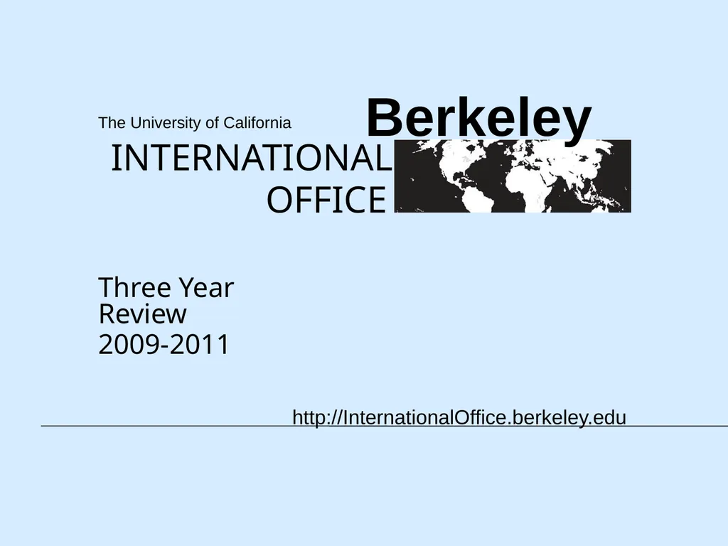 Three Year Review 2009-2011 - slide 1 of 35