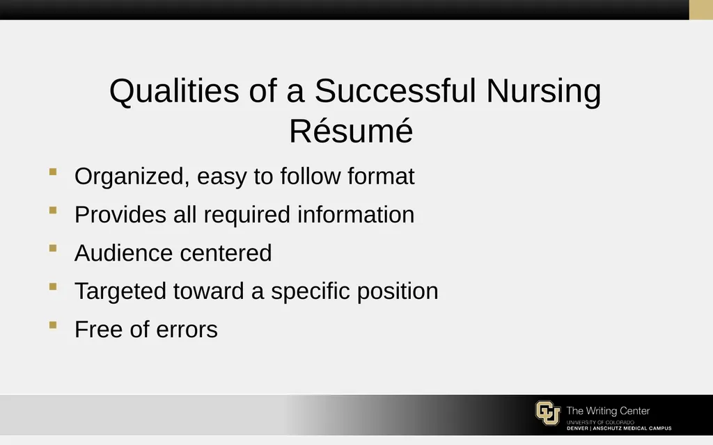 Résumés and Cover Letters for the College of - slide 3 of 30