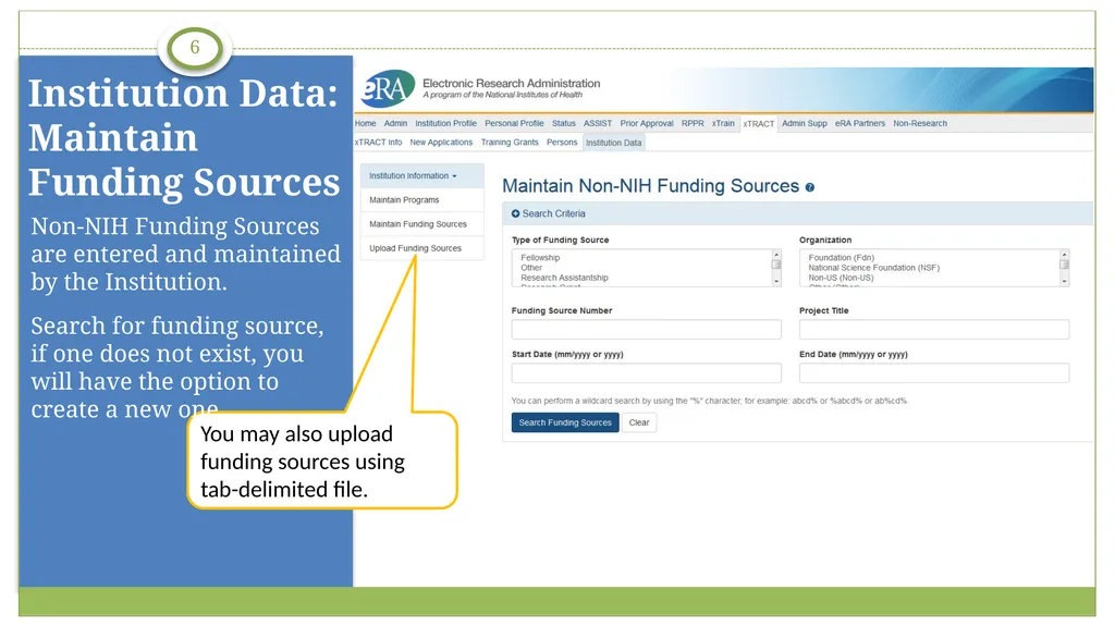 electronic Research Administration (eRA) OER, OD, - slide 6 of 29