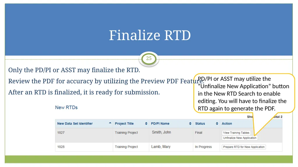 electronic Research Administration (eRA) OER, OD, - slide 25 of 29