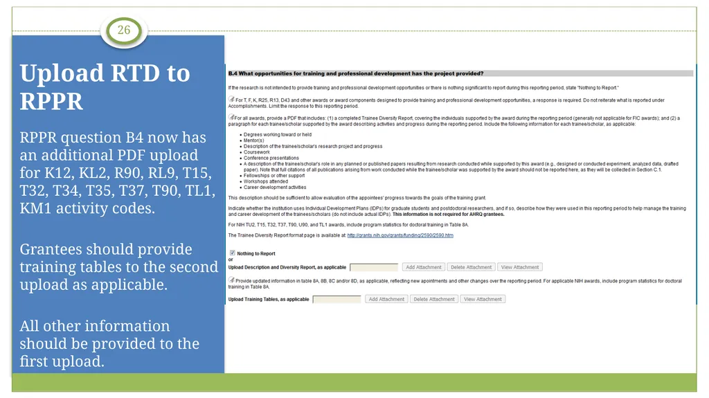electronic Research Administration (eRA) OER, OD, - slide 26 of 29