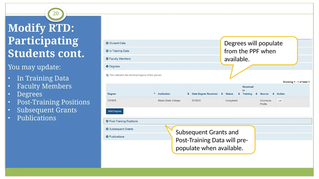 electronic Research Administration (eRA) OER, OD, - slide 20 of 29