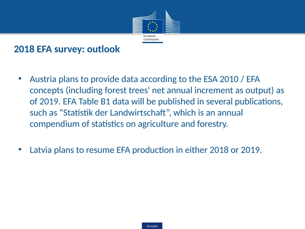 European Forest Accounts – Data users & - slide 9 of 10