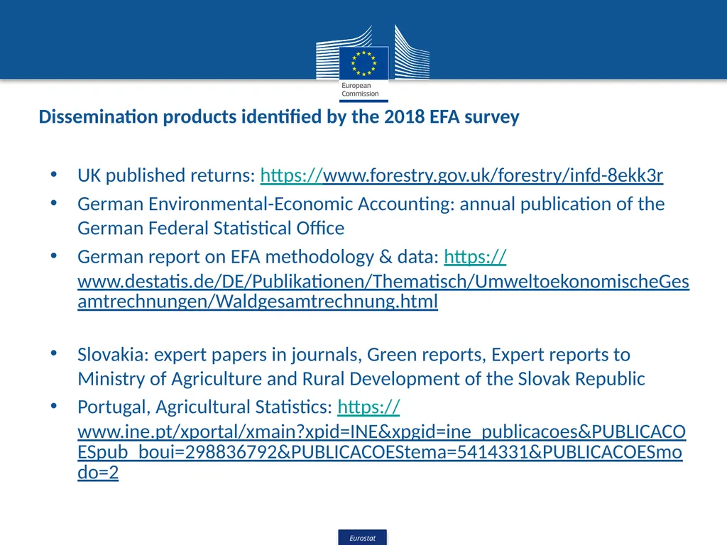 European Forest Accounts – Data users & - slide 7 of 10