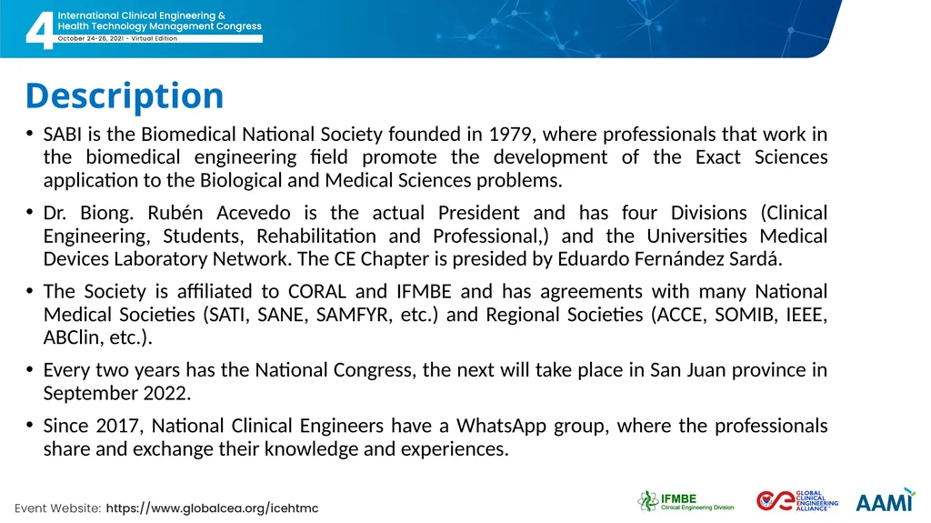 SABI Bioengineering Argentine Society Clinical - slide 3 of 7