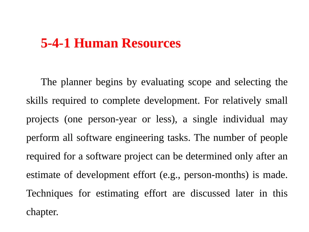 Chapter 5 Software Project Planning Software - slide 13 of 25