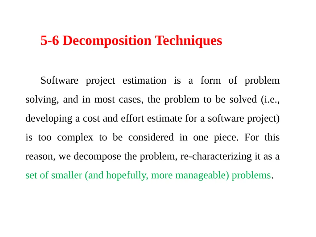 Chapter 5 Software Project Planning Software - slide 22 of 25