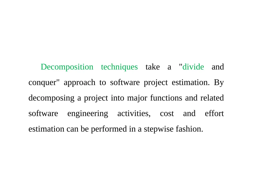 Chapter 5 Software Project Planning Software - slide 20 of 25