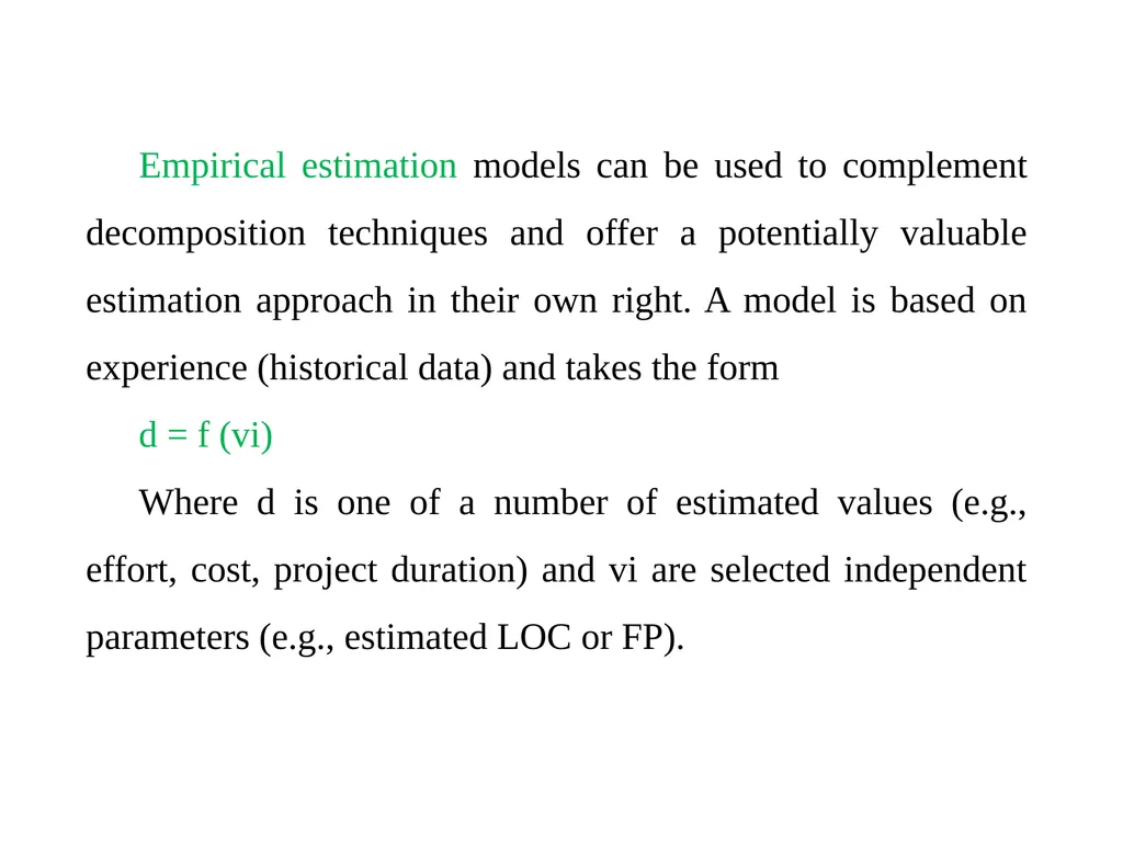 Chapter 5 Software Project Planning Software - slide 21 of 25