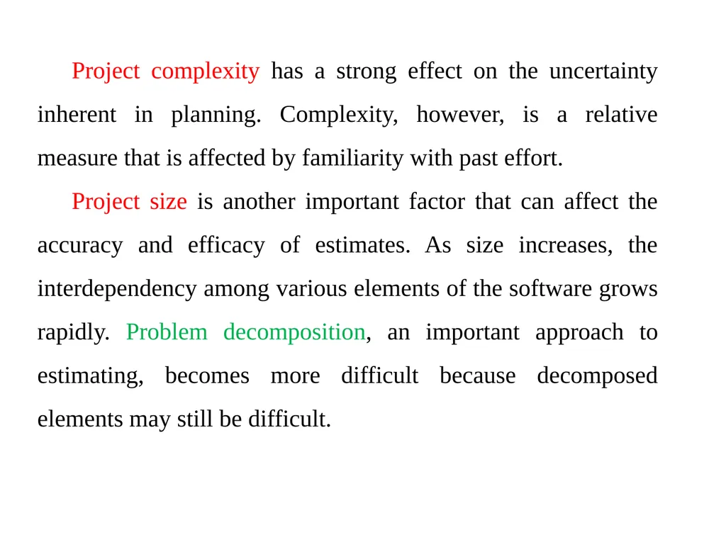 Chapter 5 Software Project Planning Software - slide 4 of 25