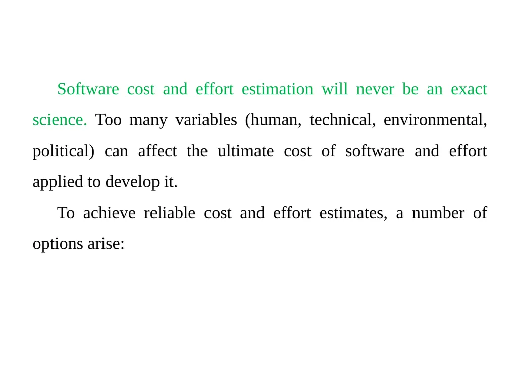Chapter 5 Software Project Planning Software - slide 18 of 25