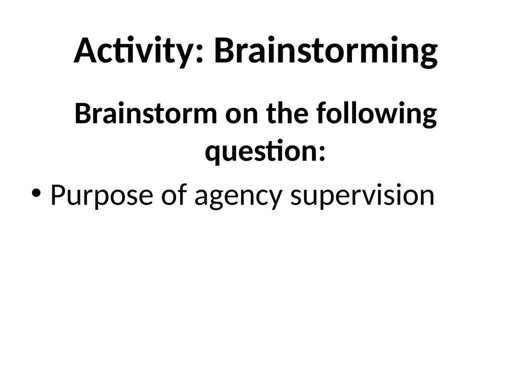 SWT04211 SOCIAL WORK FIELD INSTRUCTION Topic 1 : - slide 161 of 264