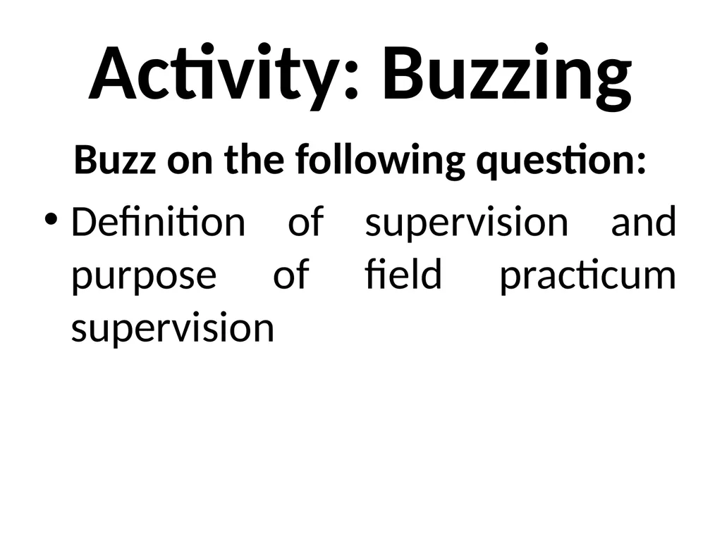 SWT04211 SOCIAL WORK FIELD INSTRUCTION Topic 1 : - slide 156 of 264