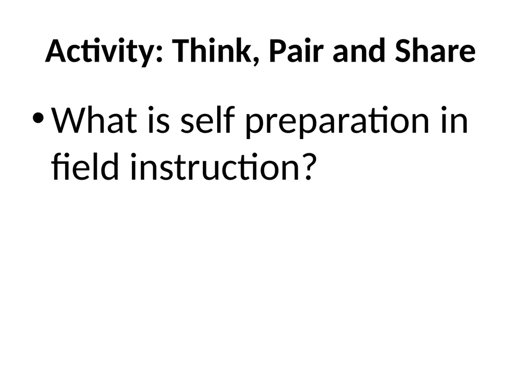 SWT04211 SOCIAL WORK FIELD INSTRUCTION Topic 1 : - slide 122 of 264