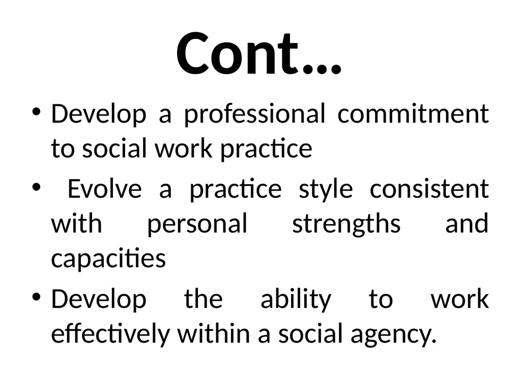 SWT04211 SOCIAL WORK FIELD INSTRUCTION Topic 1 : - slide 10 of 264