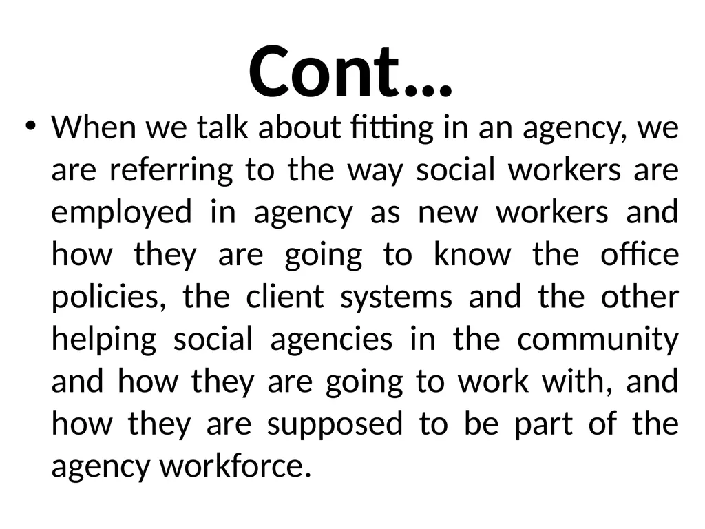 SWT04211 SOCIAL WORK FIELD INSTRUCTION Topic 1 : - slide 124 of 264