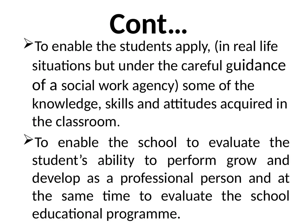 SWT04211 SOCIAL WORK FIELD INSTRUCTION Topic 1 : - slide 13 of 264