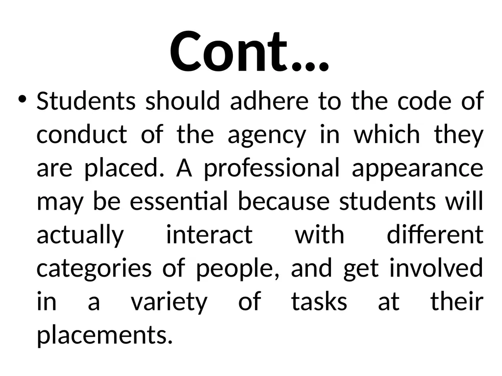 SWT04211 SOCIAL WORK FIELD INSTRUCTION Topic 1 : - slide 136 of 264