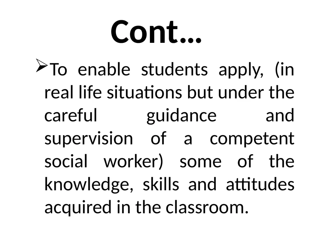 SWT04211 SOCIAL WORK FIELD INSTRUCTION Topic 1 : - slide 18 of 264