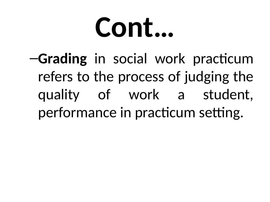 SWT04211 SOCIAL WORK FIELD INSTRUCTION Topic 1 : - slide 192 of 264