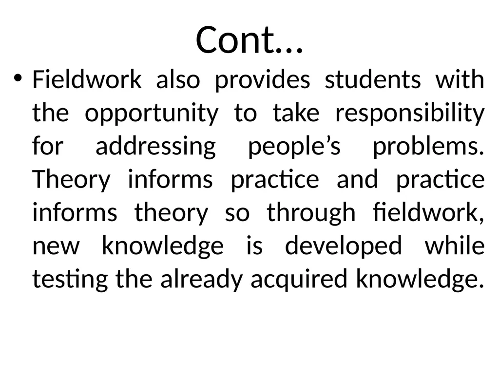 SWT04211 SOCIAL WORK FIELD INSTRUCTION Topic 1 : - slide 25 of 264