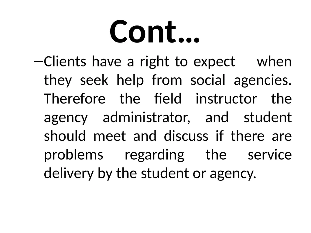 SWT04211 SOCIAL WORK FIELD INSTRUCTION Topic 1 : - slide 43 of 264