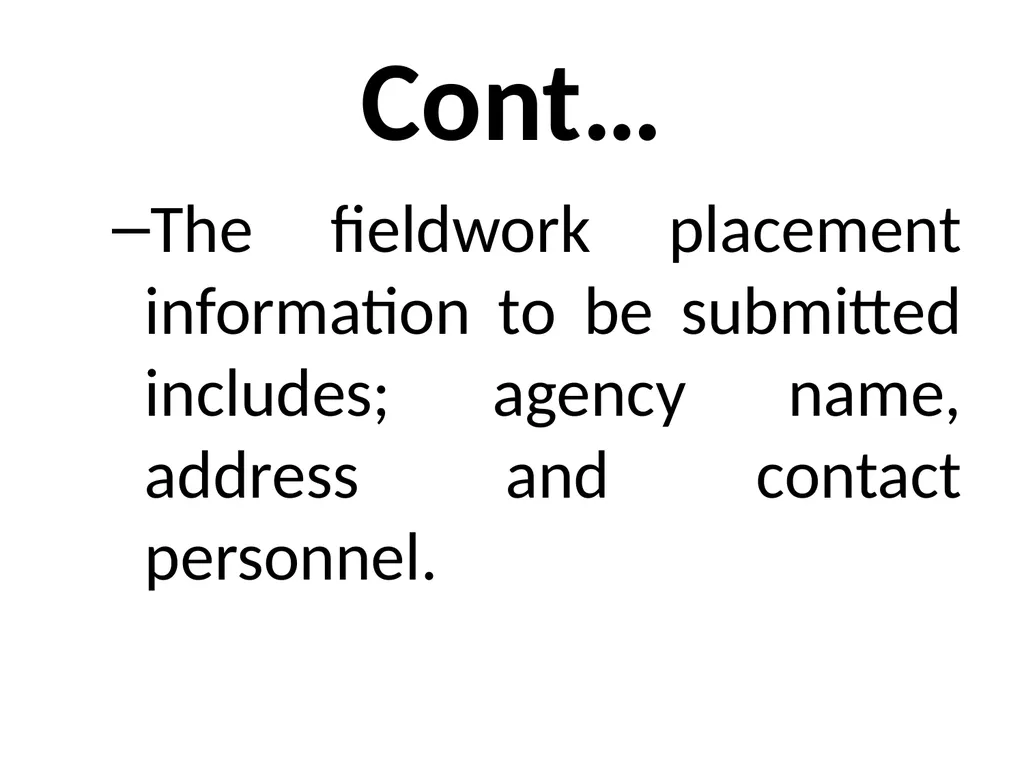 SWT04211 SOCIAL WORK FIELD INSTRUCTION Topic 1 : - slide 71 of 264