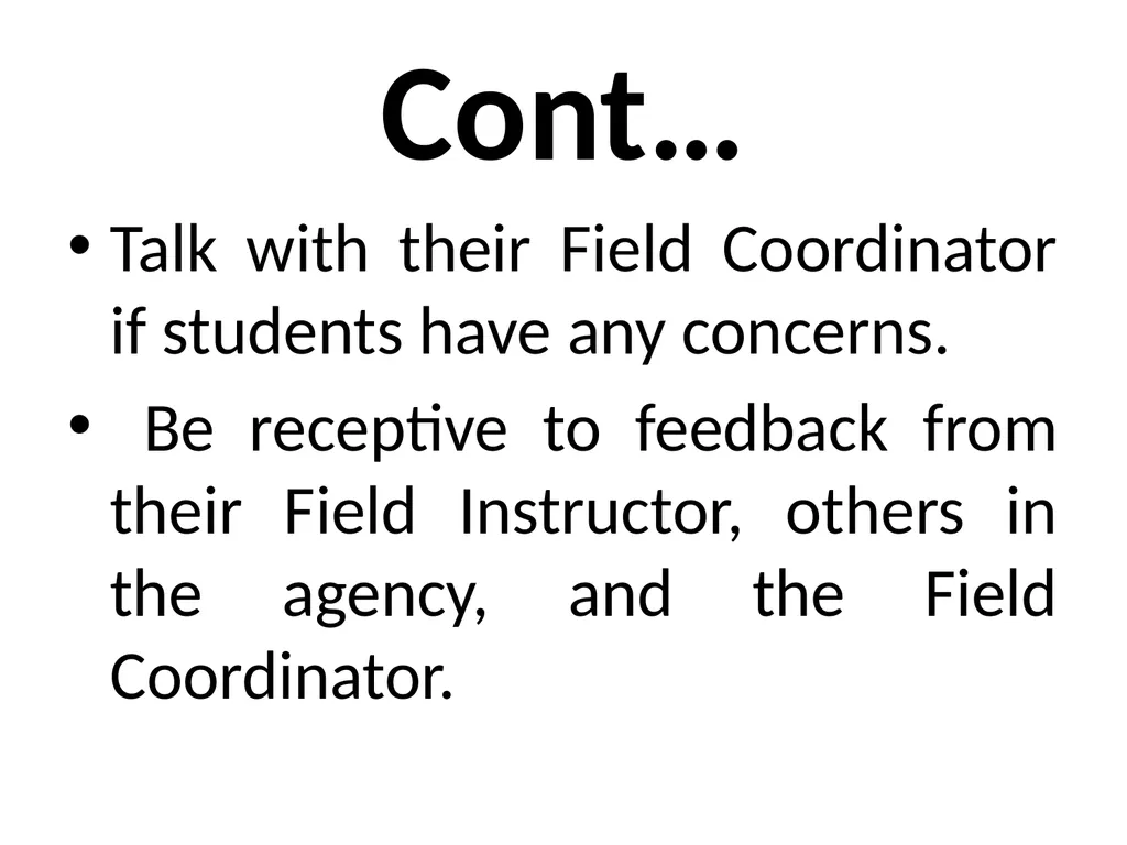 SWT04211 SOCIAL WORK FIELD INSTRUCTION Topic 1 : - slide 84 of 264