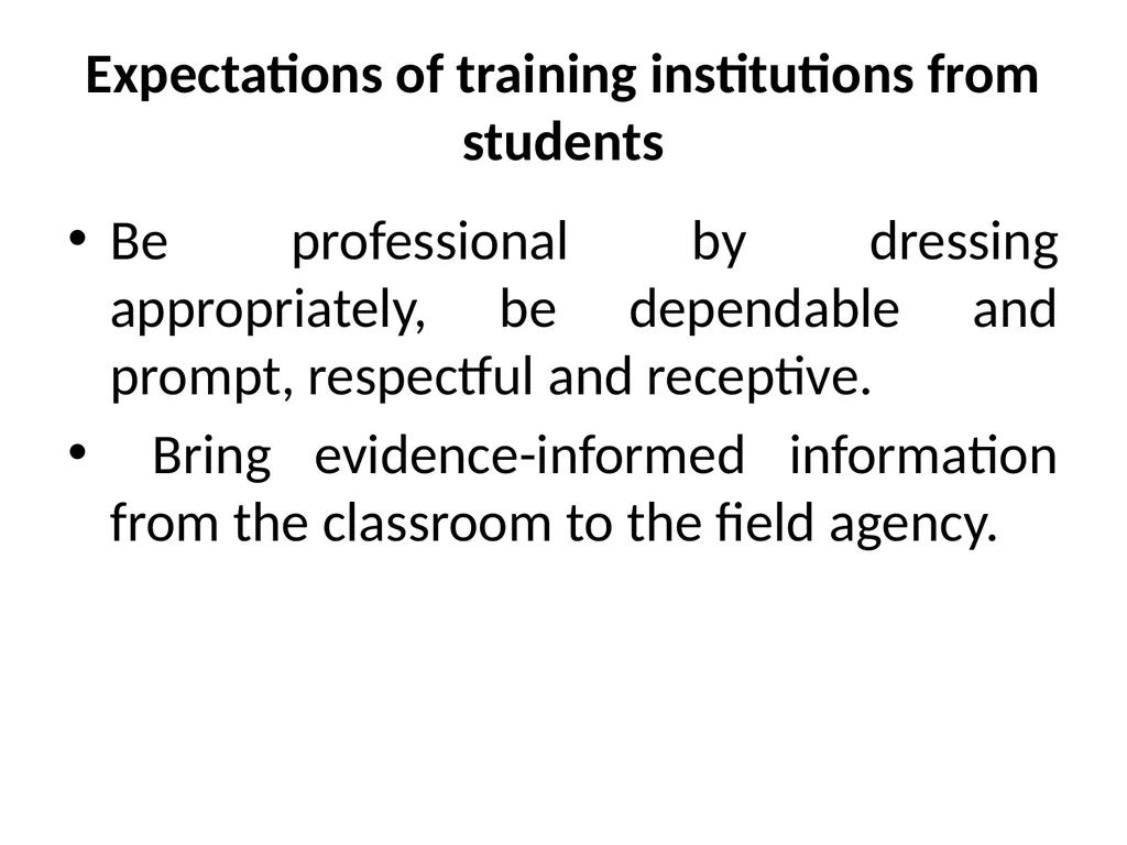 SWT04211 SOCIAL WORK FIELD INSTRUCTION Topic 1 : - slide 82 of 264