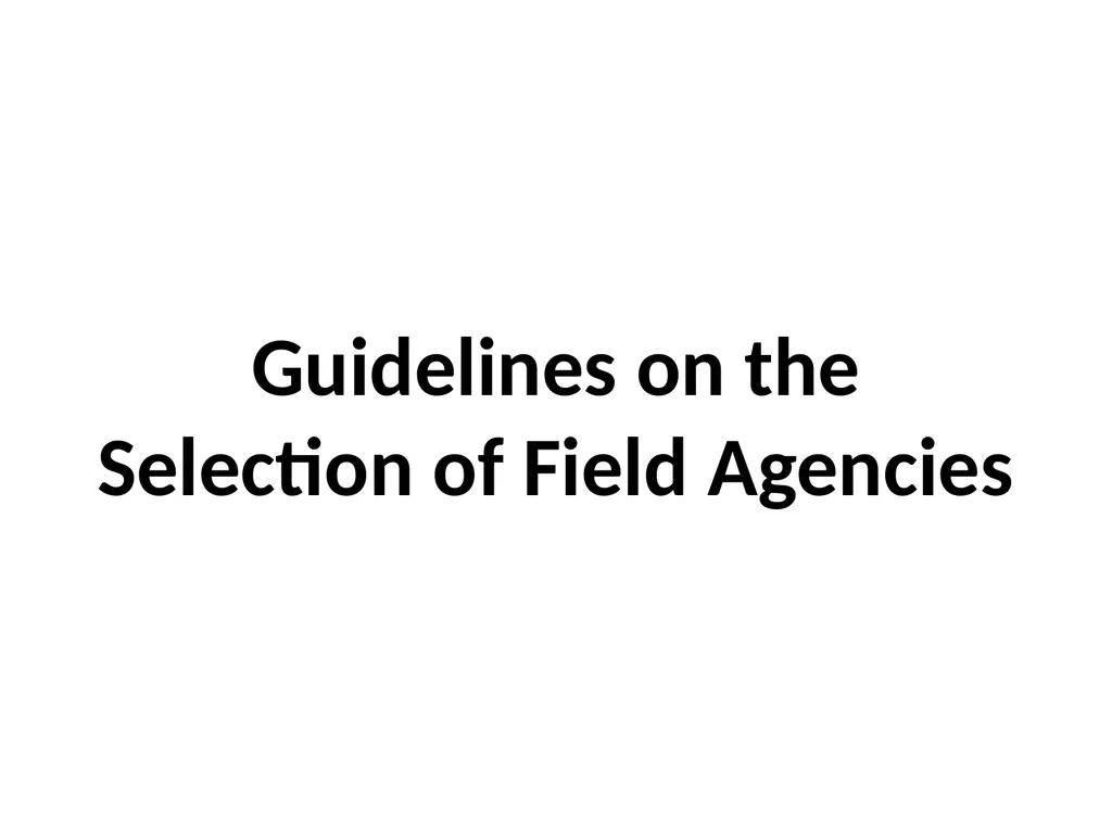 SWT04211 SOCIAL WORK FIELD INSTRUCTION Topic 1 : - slide 72 of 264