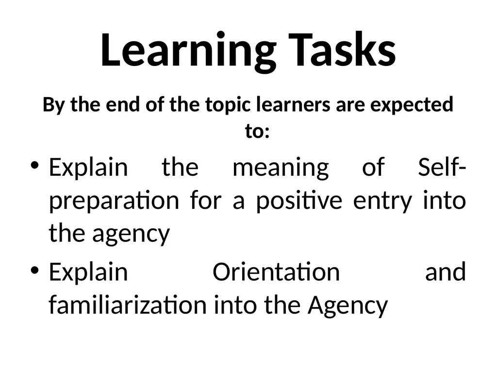 SWT04211 SOCIAL WORK FIELD INSTRUCTION Topic 1 : - slide 119 of 264