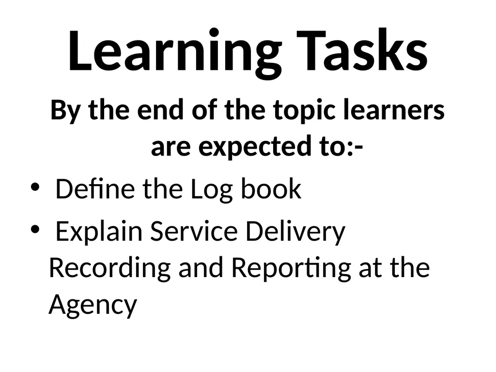 SWT04211 SOCIAL WORK FIELD INSTRUCTION Topic 1 : - slide 198 of 264