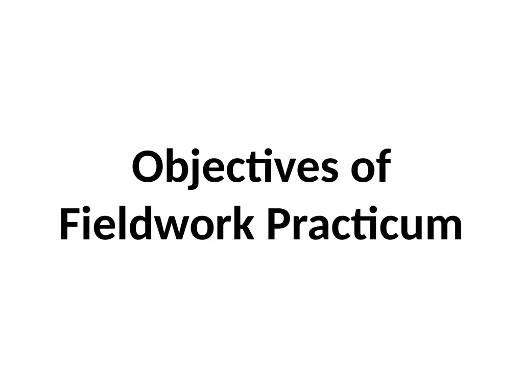 SWT04211 SOCIAL WORK FIELD INSTRUCTION Topic 1 : - slide 15 of 264