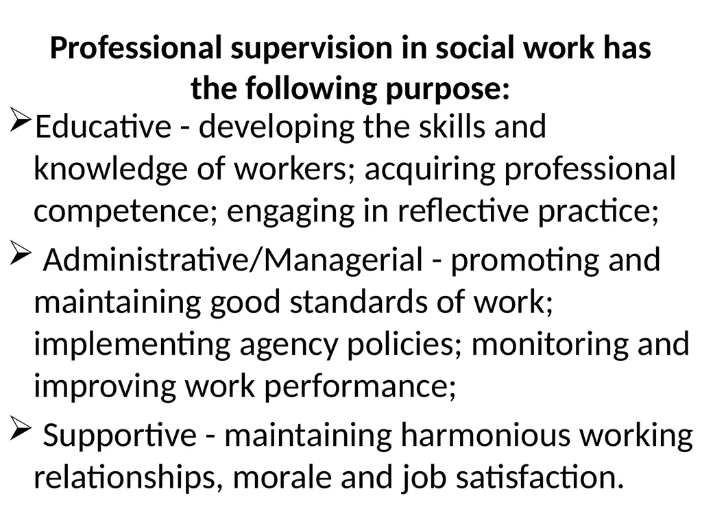 SWT04211 SOCIAL WORK FIELD INSTRUCTION Topic 1 : - slide 159 of 264