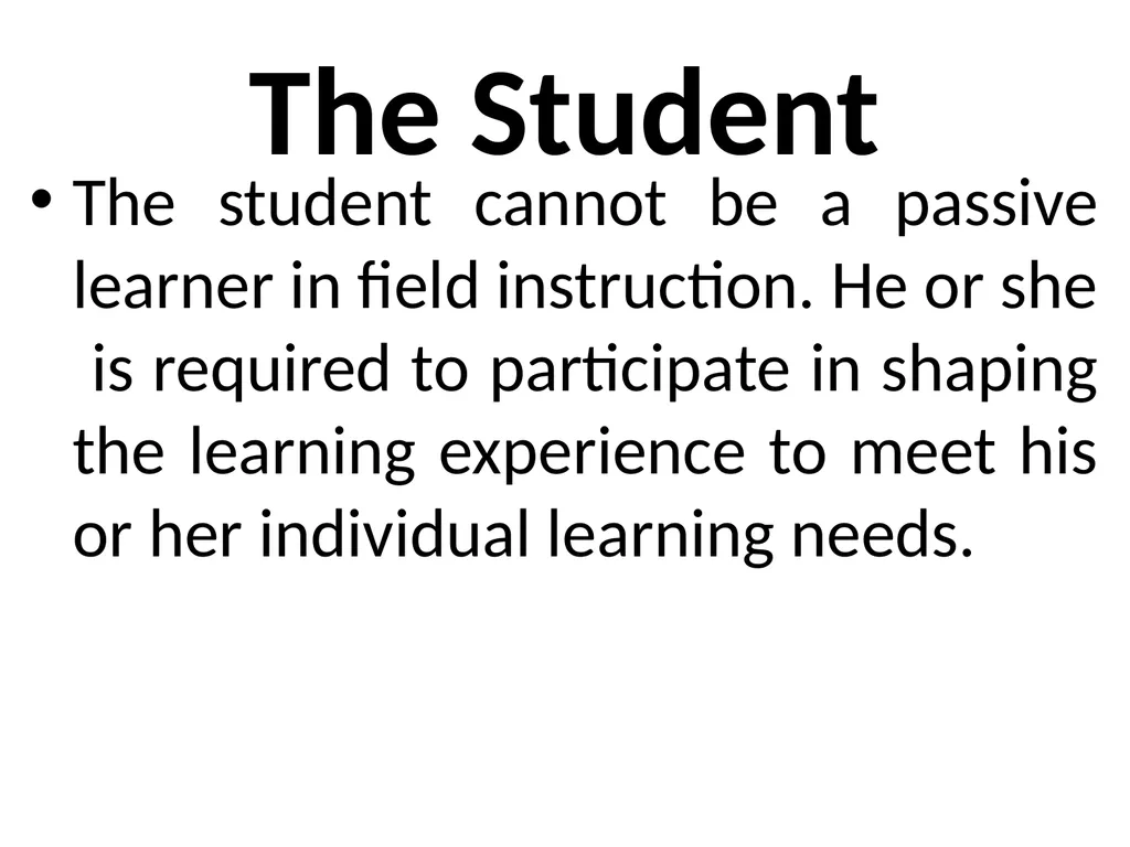 SWT04211 SOCIAL WORK FIELD INSTRUCTION Topic 1 : - slide 39 of 264