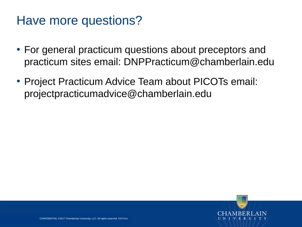 Preparing for the DNP Project & Practicum Overview - slide 22 of 24
