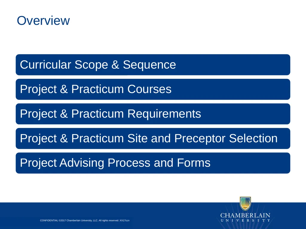 Preparing for the DNP Project & Practicum Overview - slide 2 of 24