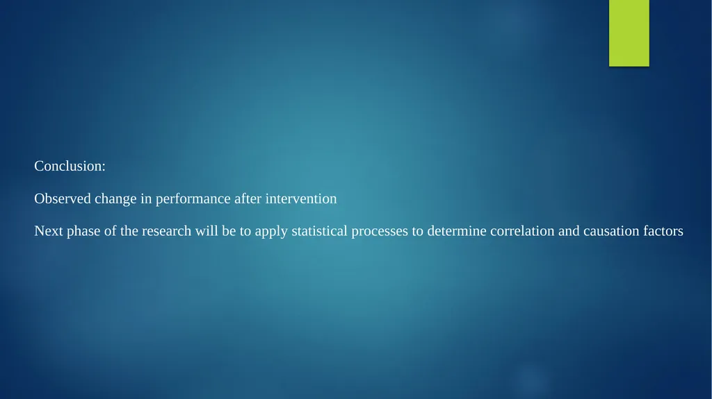 Title of paper: The impact of student support - slide 21 of 21