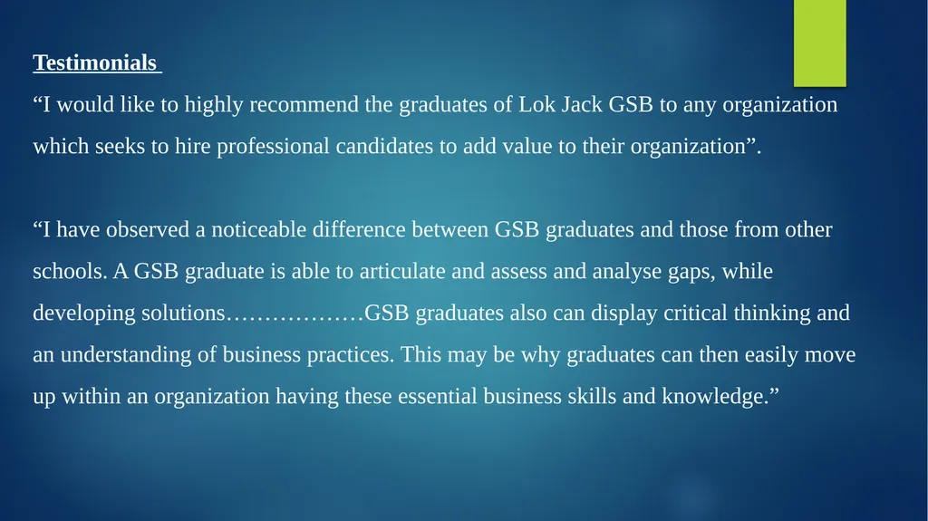 Title of paper: The impact of student support - slide 9 of 21