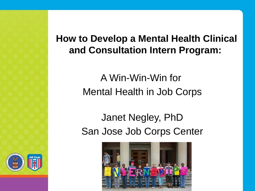 How to Develop a Mental Health Clinical and - slide 1 of 24