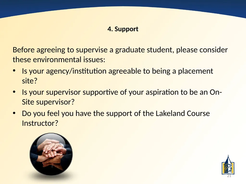 The Basics of Supervision: A PowerPoint - slide 21 of 45