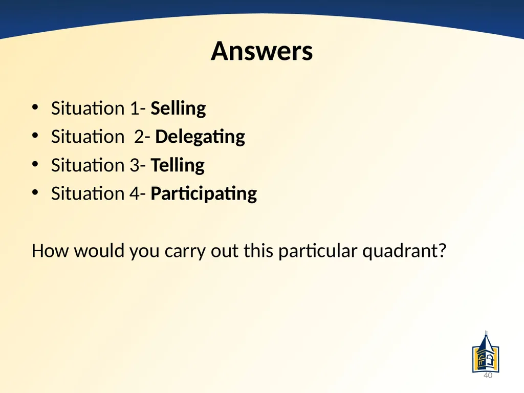The Basics of Supervision: A PowerPoint - slide 40 of 45