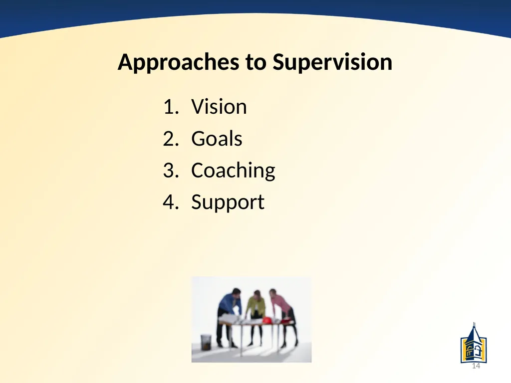 The Basics of Supervision: A PowerPoint - slide 14 of 45