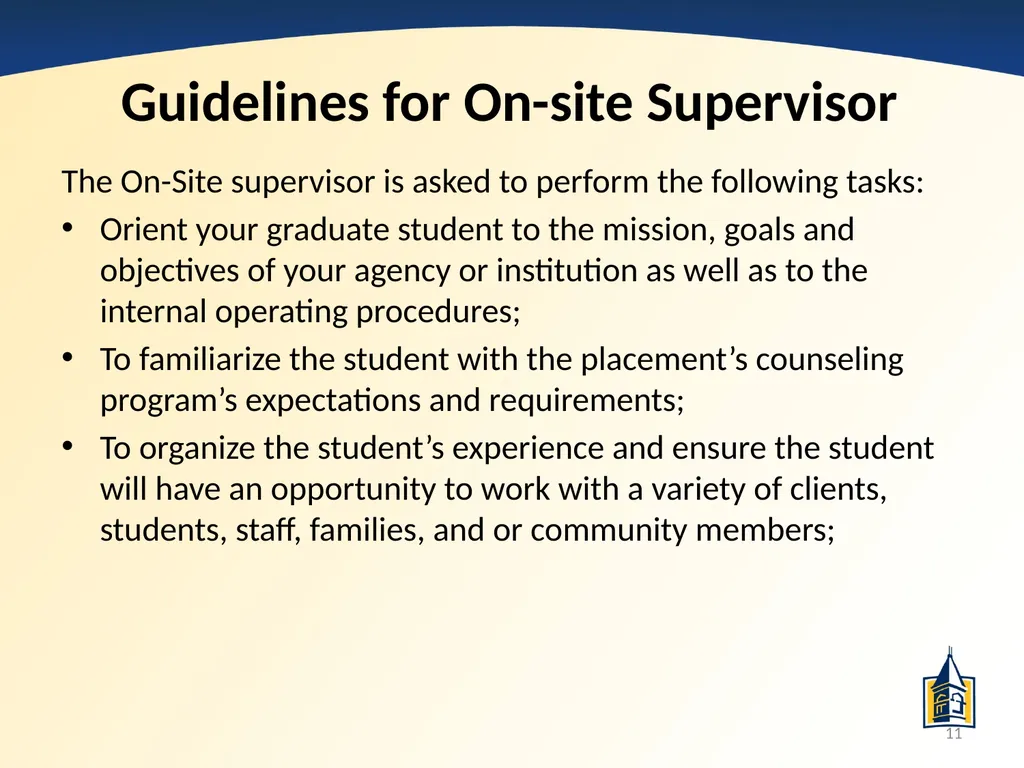 The Basics of Supervision: A PowerPoint - slide 11 of 45