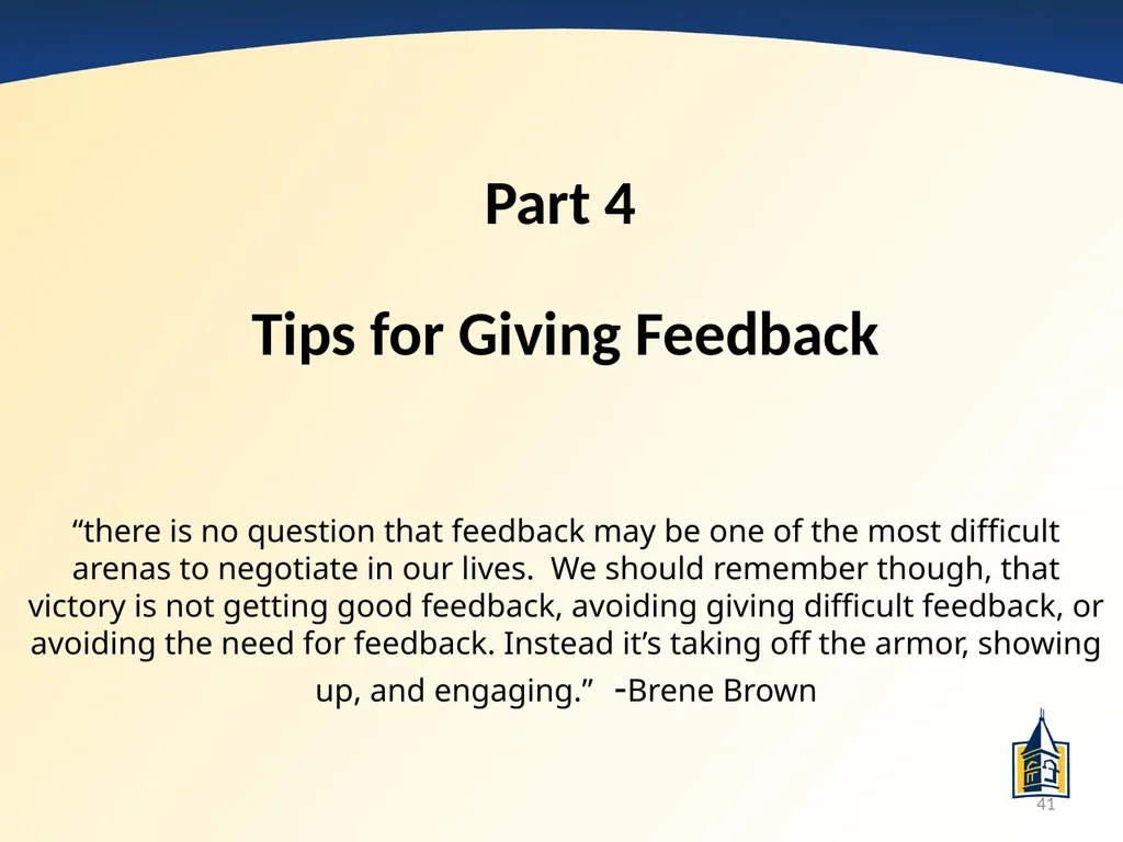The Basics of Supervision: A PowerPoint - slide 41 of 45