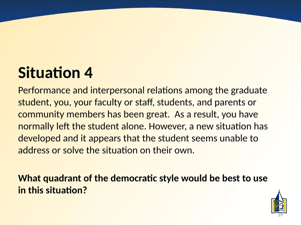 The Basics of Supervision: A PowerPoint - slide 39 of 45