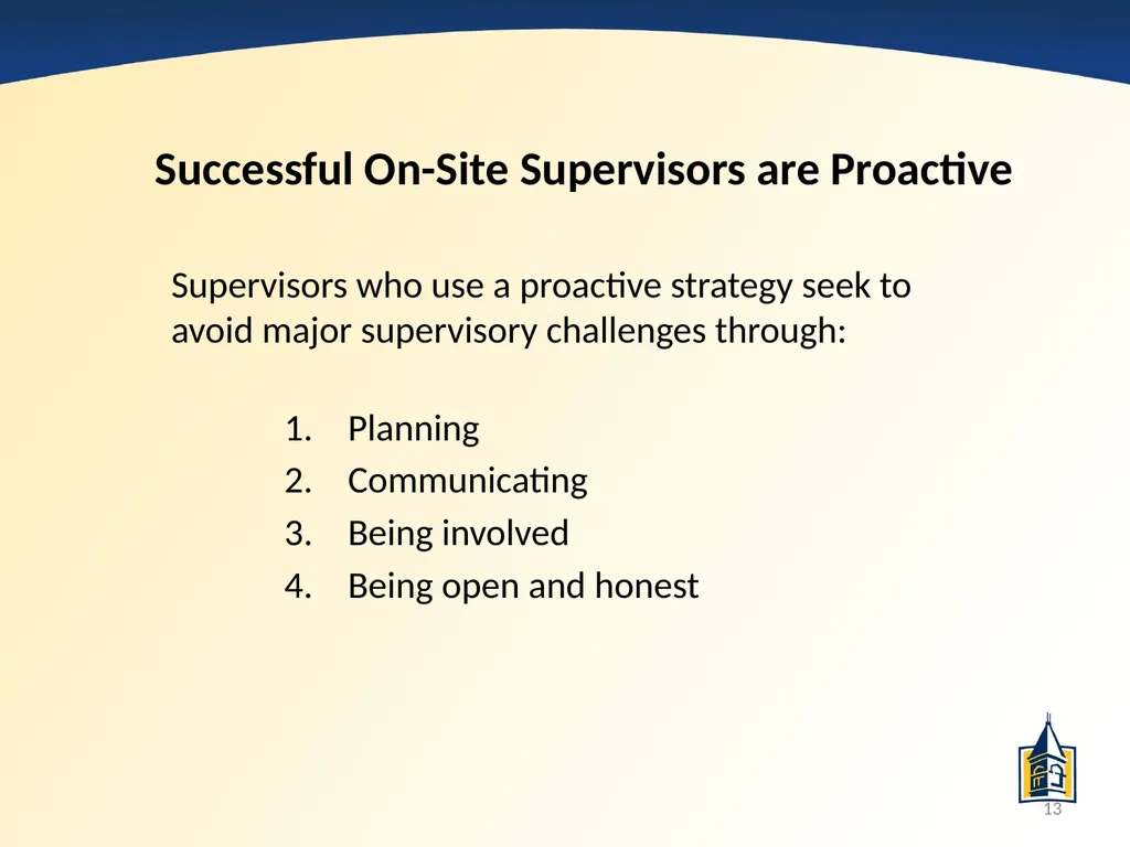 The Basics of Supervision: A PowerPoint - slide 13 of 45