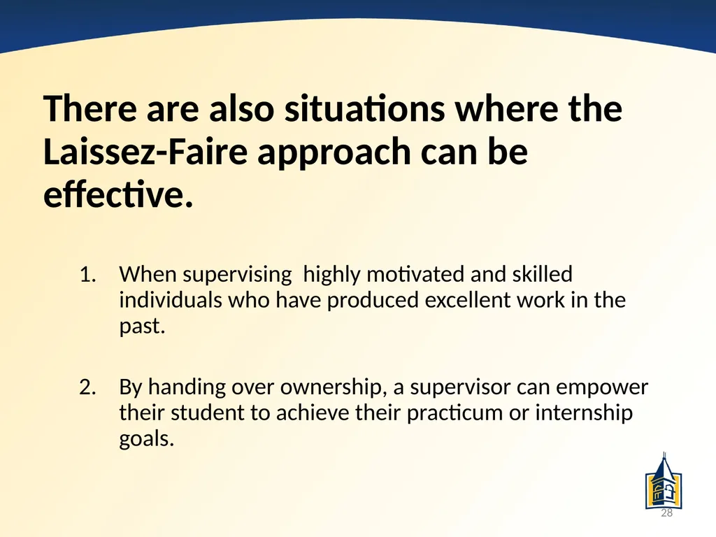 The Basics of Supervision: A PowerPoint - slide 28 of 45