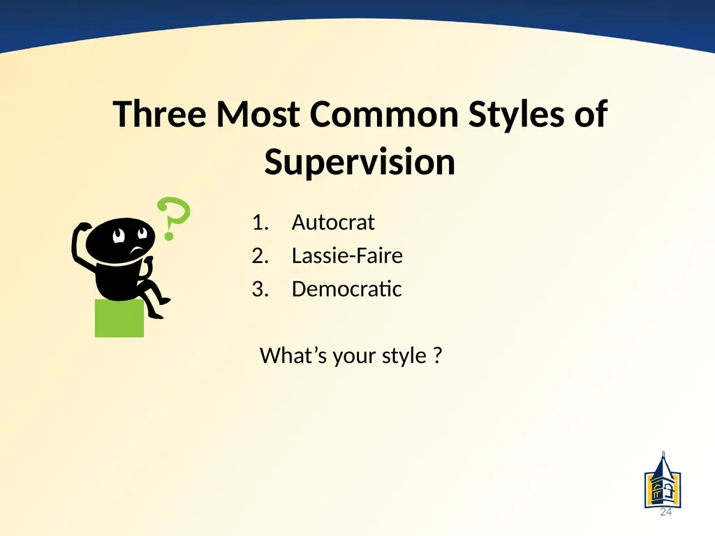 The Basics of Supervision: A PowerPoint - slide 24 of 45