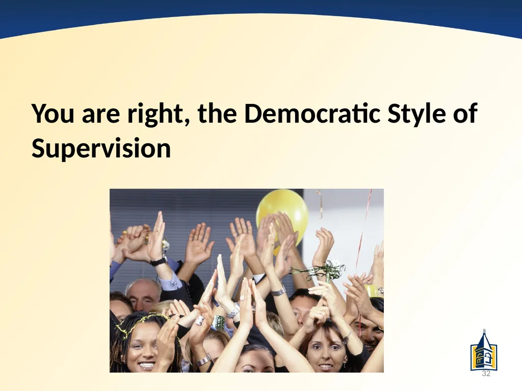 The Basics of Supervision: A PowerPoint - slide 32 of 45
